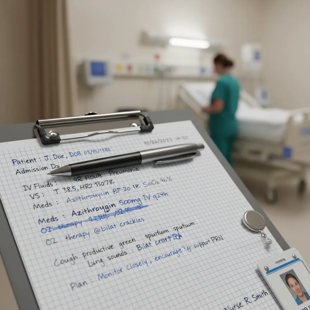 Nurse's Notes : a Guide with Template